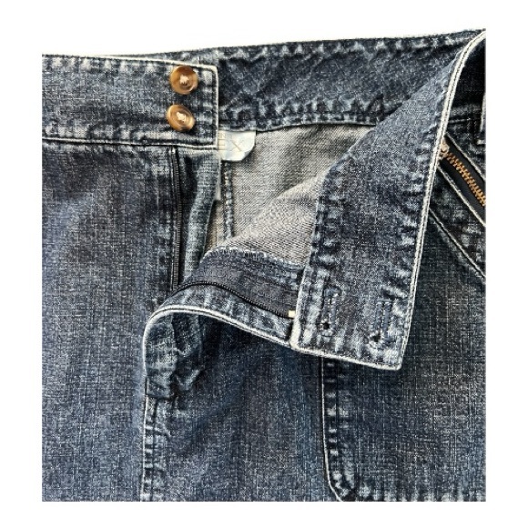 EUC Casual Corner Annex blue denim A-line knee length skirt – size 12 - Picture 3 of 7